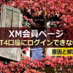 XM会員ページやMT4口座にログインできない場合の対処法【2021年版】