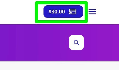 ページ右上のクレジット数