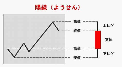 ローソク足の読み方・陽線